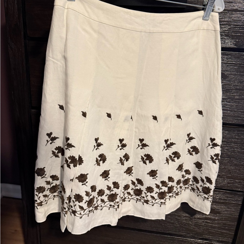 Vintage Anne Taylor Embroidered Skirt